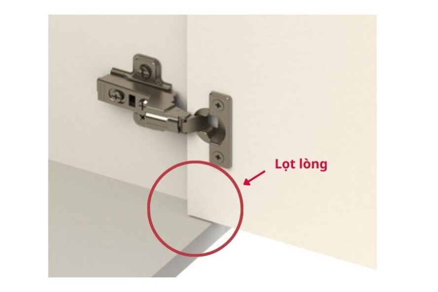 Trường hợp 3: Cánh tủ phẳng đều với mặt khung.