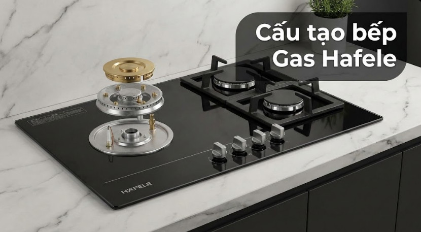 Cấu tạo bếp Gas Hafele 1 Cấu tạo bếp Gas Hafele