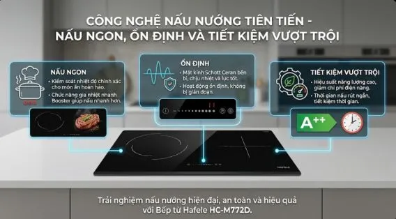 Công nghệ nấu nướng tiên tiến, nấu ngon, ổn định và tiết kiệm vượt trội