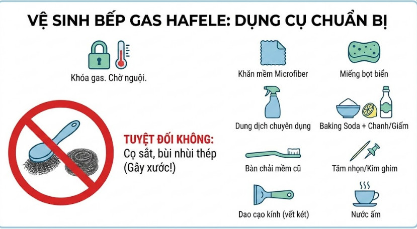 Dụng cụ cần chuẩn bị