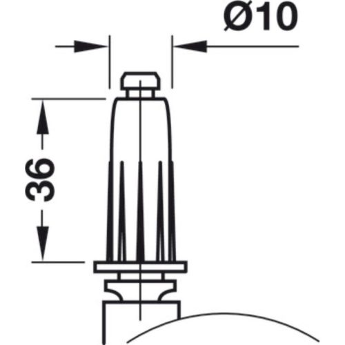Ảnh bánh xe đôi nội thất Hafele 660.09.304
