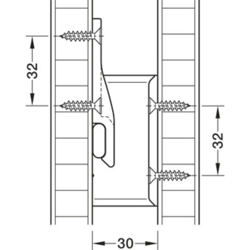 Ảnh kích thước Bas góc keku AD30 nhựa Hafele 262.51.391 Ảnh kích thước Bas góc keku AD30 nhựa Hafele 262.51.391