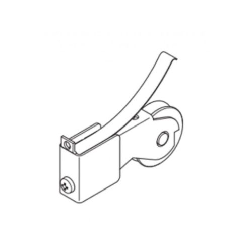 Kích thước Aluflex 80 bánh xe trượt dưới Hafele 403.50.940