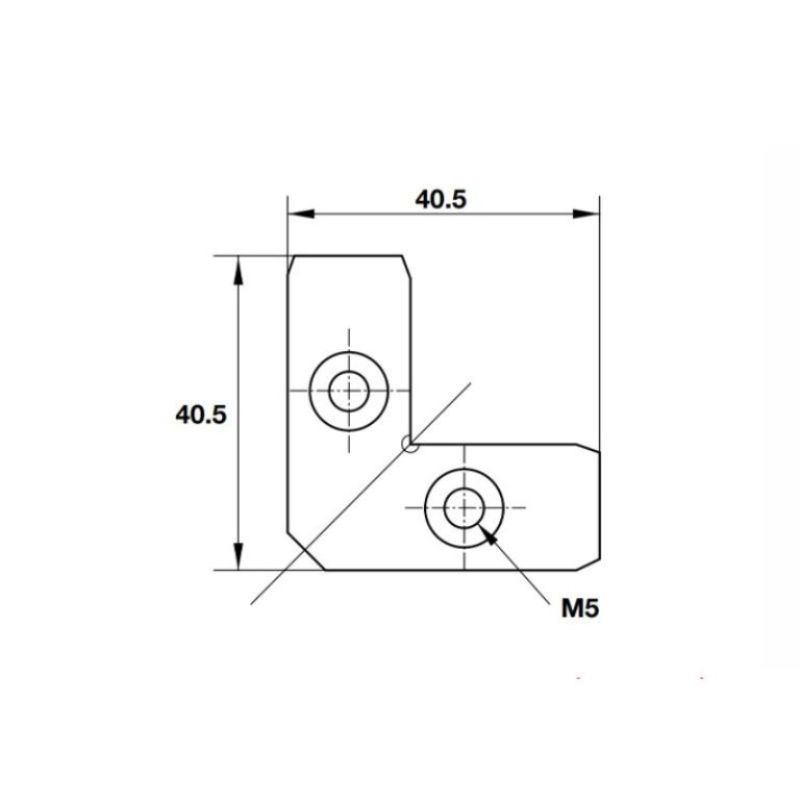 Kích thước Ke nối góc thanh nhôm Alusion Hafele 342.79.784 Kích thước Ke nối góc thanh nhôm Alusion Hafele 342.79.784