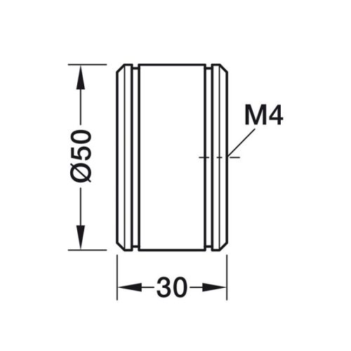 Kích thước núm tay nắm Hafele 106.70.410