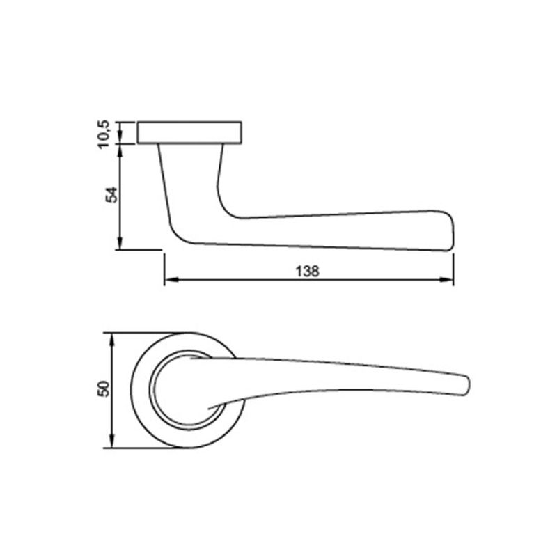 Kích thước tay nắm Hafele 901.79.870 Kích thước tay nắm Hafele 901.79.870
