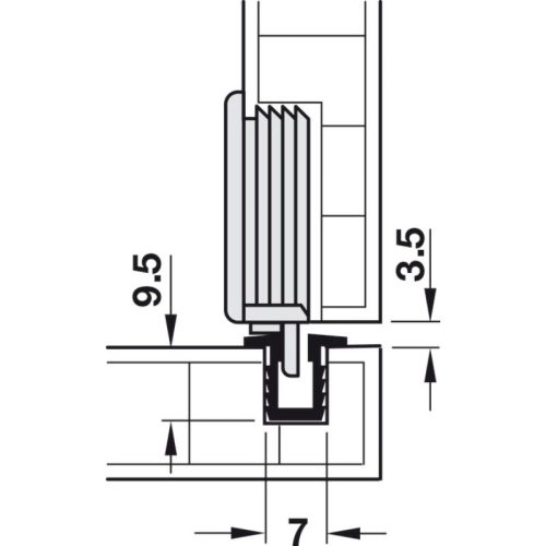 Lắp đặt bánh xe dẫn hướng Hafele 402.21.200