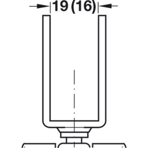 Lắp đặt bánh xe đôi nội thất Hafele 660.09.304