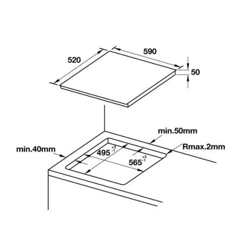 Lắp đặt bếp từ Hafele 536.61.911