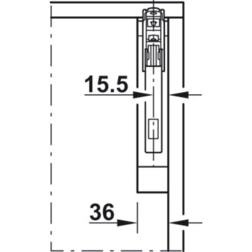 Tay nâng Hafele 372.91.411 5 Lắp đặt tay nâng Hafele 372.91.411