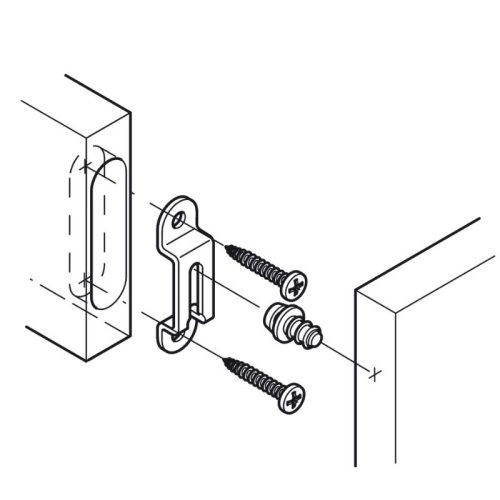 Lắp đặt phụ kiện kết nối Hafele 262.47.094