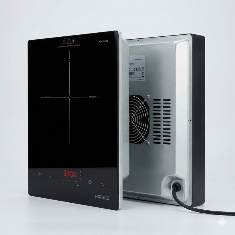 Mặt bên bếp từ Hafele 536.61.810 Mặt bên bếp từ Hafele 536.61.810