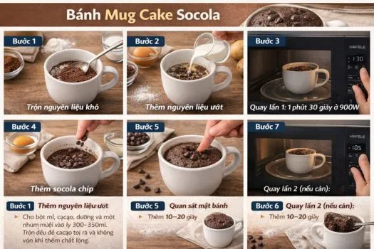 Bánh mug cake socola