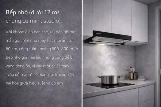 Bếp nhỏ (dưới 12 m², chung cư mini, studio)