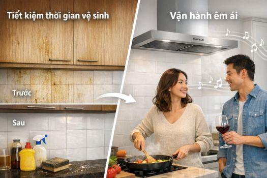 Tại sao nên dùng máy hút mùi Hafele cho căn bếp hiện đại 5 Giúp trải nghiệm nấu nướng dễ chịu & hứng khởi hơn