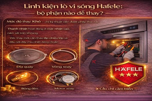 Linh kiện lò vi sóng Hafele_ bộ phận nào dễ thay