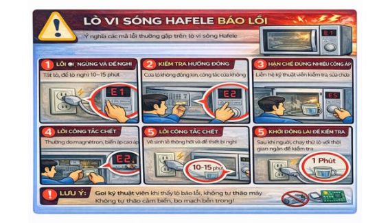 Lò vi sóng Hafele báo lỗi