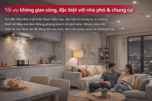 Tại sao nên dùng máy hút mùi Hafele cho căn bếp hiện đại 6 Tối ưu không gian sống, đặc biệt với nhà phố & chung cư