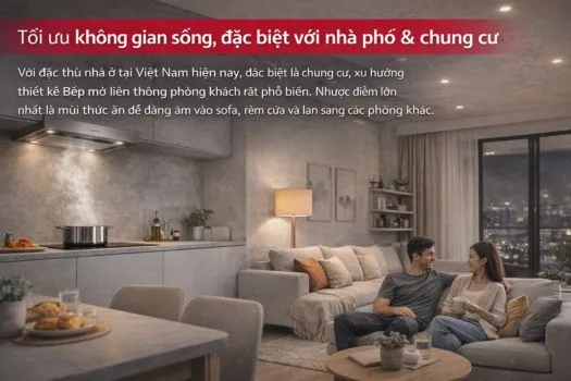 Tối ưu không gian sống, đặc biệt với nhà phố & chung cư