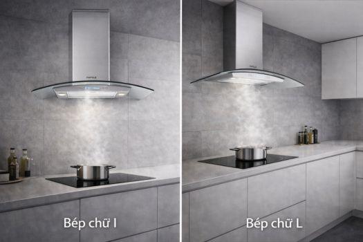 bếp chữ I, L