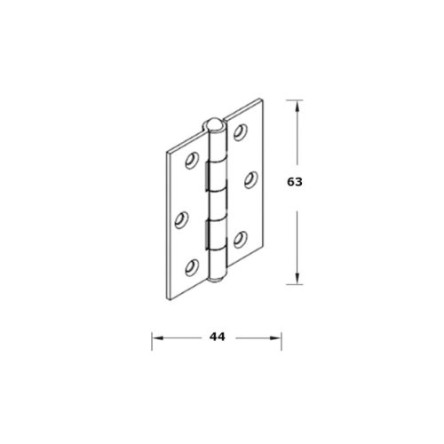 Thông số bản lề lá inox mờ Hafele 926.22.903