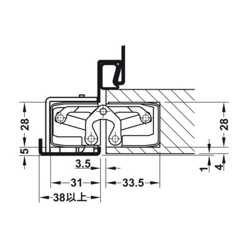 Thông số chung bản lề âm TE 340 3D Hafele 924.17.137 đen