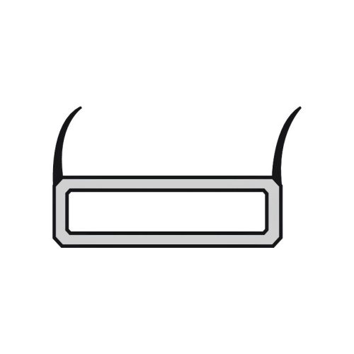 Vị trí đệm cửa chống cháy và khói Hafele 950.11.071 DB 15x2100mm