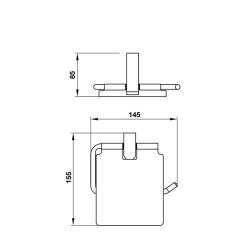 Giá treo giấy vệ sinh Hafele Chiba 580.87.540