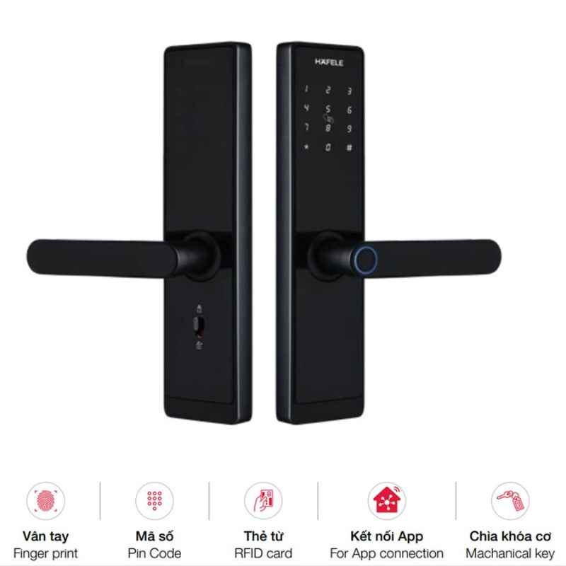 Khóa điện tử Hafele Alpha AL2501B 499.21.232 Khóa điện tử Hafele Alpha AL2501B 499.21.232