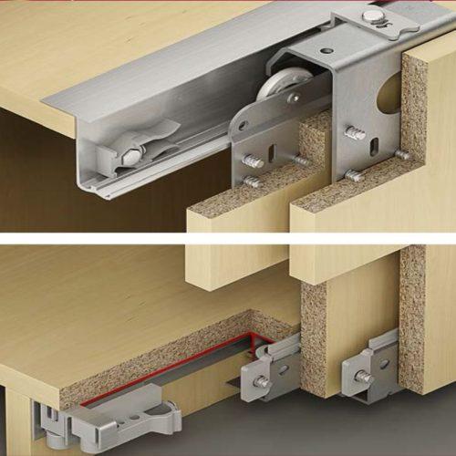 Ảnh phụ kiện cửa trượt tủ Slido Classic 50VFSR Hafele 400.51.122