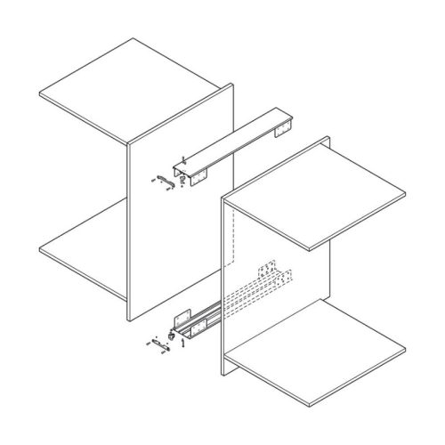 Ảnh thanh nối Slido F-Park72 50A Hafele 408.45.108