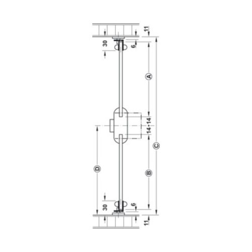 Cấu tạo thanh Profile 2000mm Hafele 226.67.205