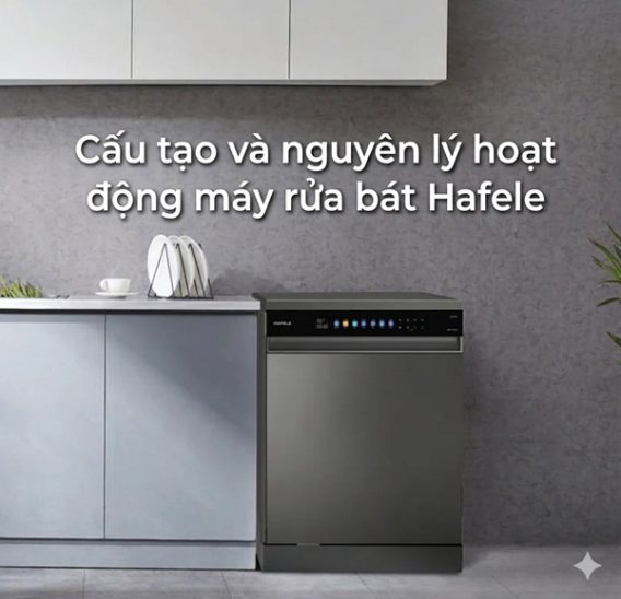 cấu tạo và nguyên lý hoạt động máy rửa bát Hafele