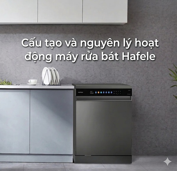 cấu tạo và nguyên lý hoạt động máy rửa bát Hafele