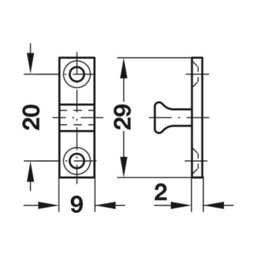 Chi tiết Bas cầu hai khớp sử dụng vít bắt Hafele 244.20.015