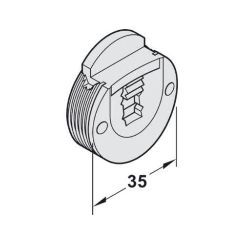 Dẫn hướng Slido Classic 20IF K Hafele 404.19.320 4 Chi tiết dẫn hướng Slido Classic 20IF K Hafele 404.19.320
