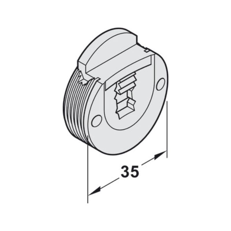 Chi tiết dẫn hướng Slido Classic 20IF K Hafele 404.19.320 Chi tiết dẫn hướng Slido Classic 20IF K Hafele 404.19.320