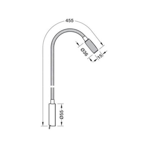 Chi tiết đèn LED linh hoạt Hafele 833.74.088