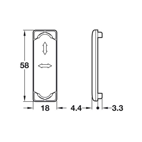 Phụ kiện nắp che cho bas tủ âm Hafele 290.36.765 4 Chi tiết phụ kiện nắp che cho bas tủ âm Hafele 290.36.765