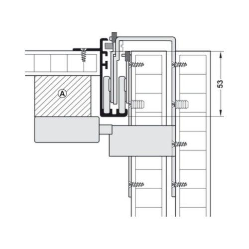 Chi tiết tấm đệm cho bộ giảm chấn Hafele 405.11.401