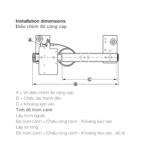 Phụ kiện cửa trượt Slido F-Park71 16B Hafele 408.25.008 3 Điều chỉnh phụ kiện cửa trượt Slido F-Park71 16B Hafele 408.25.008