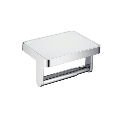 Giá treo giấy vệ sinh mặt kính trắng Hafele 495.80.231