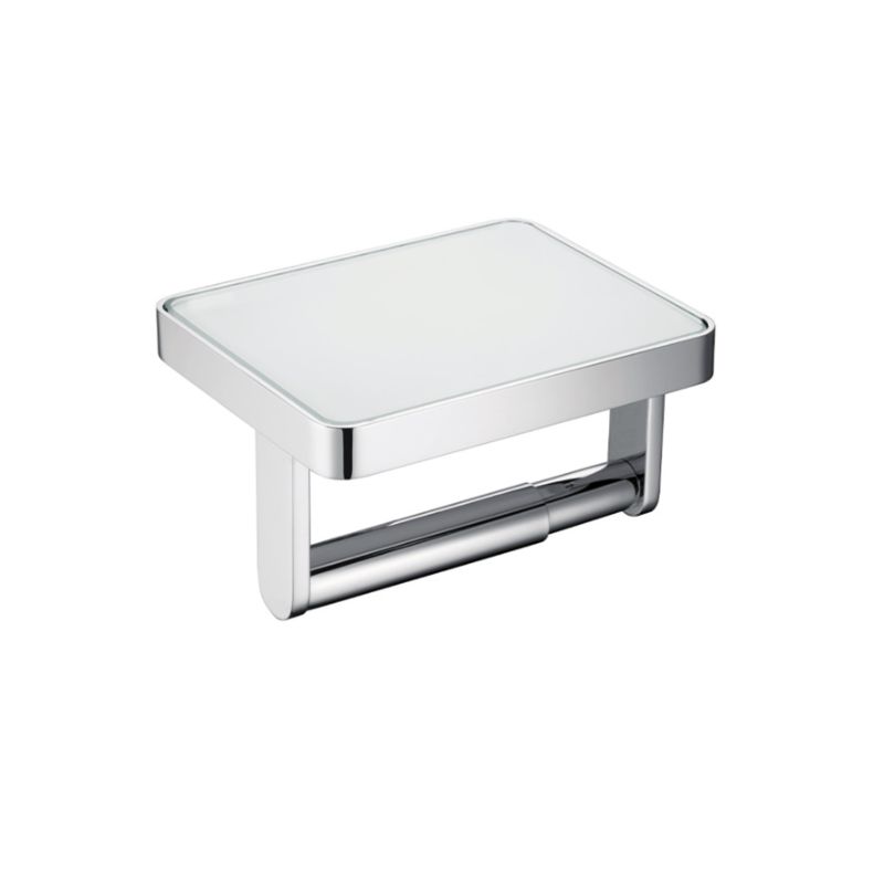 Giá treo giấy vệ sinh mặt kính trắng Hafele 495.80.231 Giá treo giấy vệ sinh mặt kính trắng Hafele 495.80.231