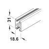 Khung chia giữa Slido R-Aluflex Hafele 403.52.930