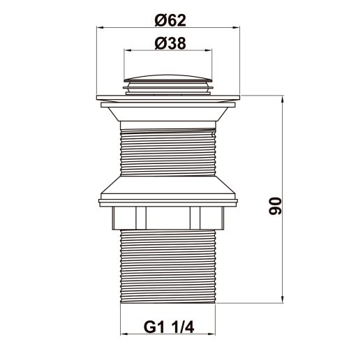 Bộ xả pop-up lavabo Häfele 495.61.975