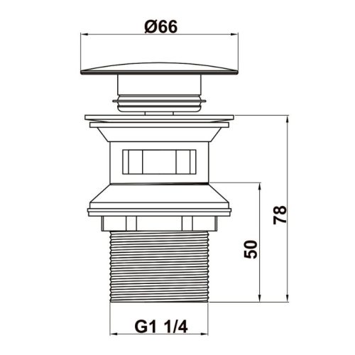 Bộ xả pop-up lavabo Häfele 495.61.976