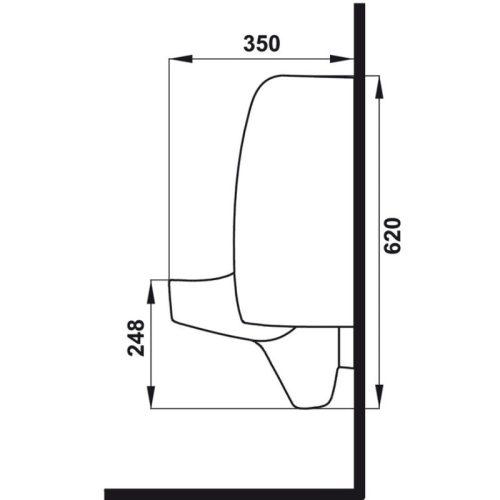 Bồn tiểu nam SEINE Hafele 588.79.420