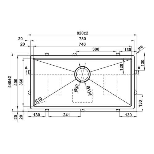 Chậu inox Hafele WS R10 HS25-SSN1S-8244 567.94.021