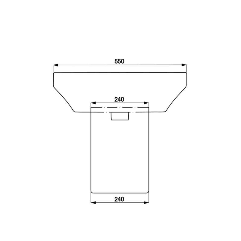 Chậu lavabo treo tường Roots Hafele 588.79.090 Chậu lavabo treo tường Roots Hafele 588.79.090