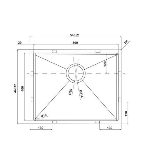 Chậu rửa inox HS21-SSN1S60P Hafele 567.94.070 3 Chậu rửa inox HS21-SSN1S60P Hafele 567.94.070